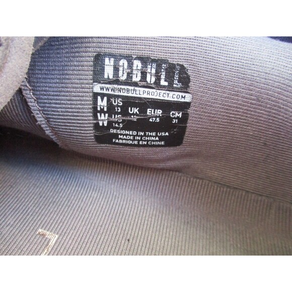 NOBULL Outwork Shoes Mens 13 Gray Sneakers SuperFabric No Bull Athletic Gym main image 5